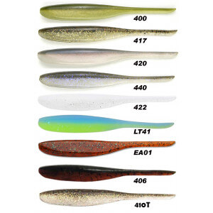 Bait KEITECH Shad Impact 4 inch / 10.16cm, pack of 8 pieces 400 Ayu