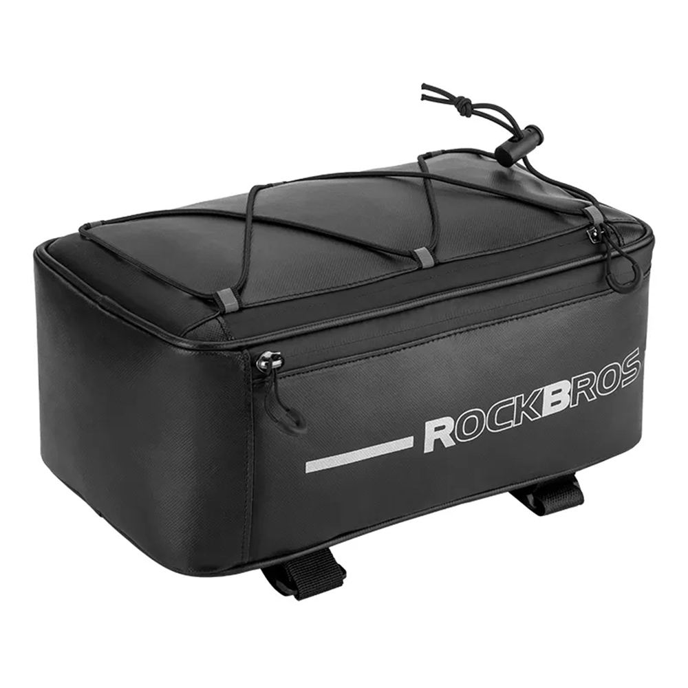 RockBros Úložná taška (30141700001) - s rýchloupínacím systémom na kufor bicykla, 4 l - čierna