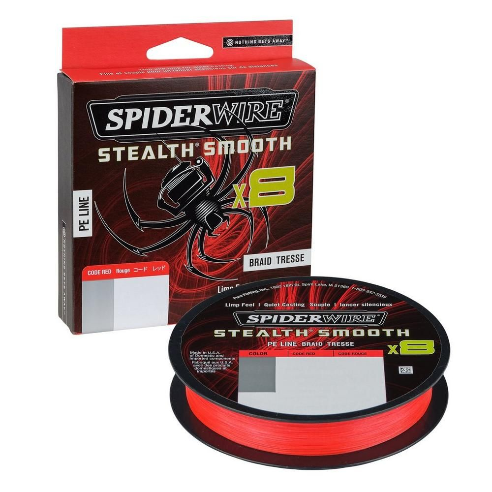 SpiderWire Šnúra Stealth® Smooth X8 piros 300m 0,19mm