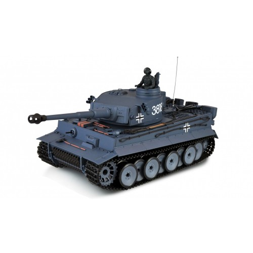 RC tank AMEWI TIGER IR+BB (1:16) - sivý