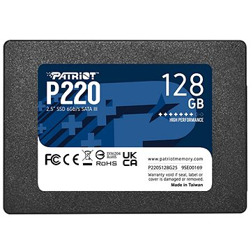 PATRIOT P220/128GB/SSD/2.5"/SATA/3R P220S128G25