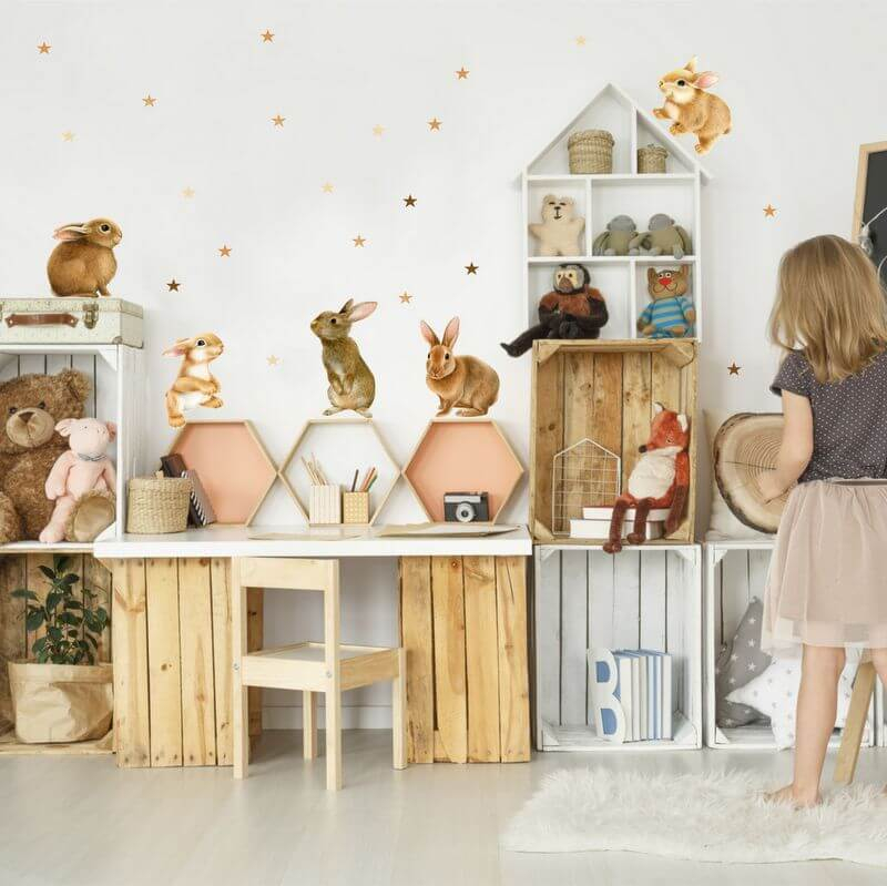 Wall stickers - Bunnies for kids