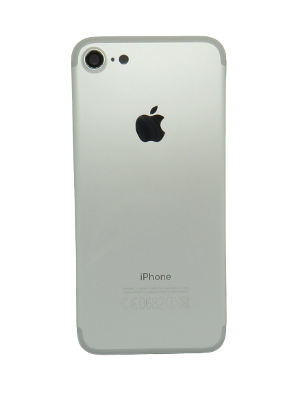 Capa traseira para Apple iPhone 7 prateada (Silver) + botões