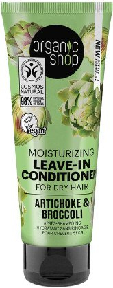 Organic Shop Hydratačný kondicionér bez oplachovania pre suché vlasy Artičok a brokolica 75 ml