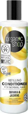 Organic Shop Výživný kondicionér pre normálne vlasy Banán a jazmín 280 ml
