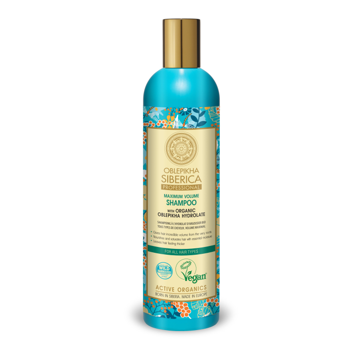 Sea buckthorn shampoo for all hair types - maximum volume