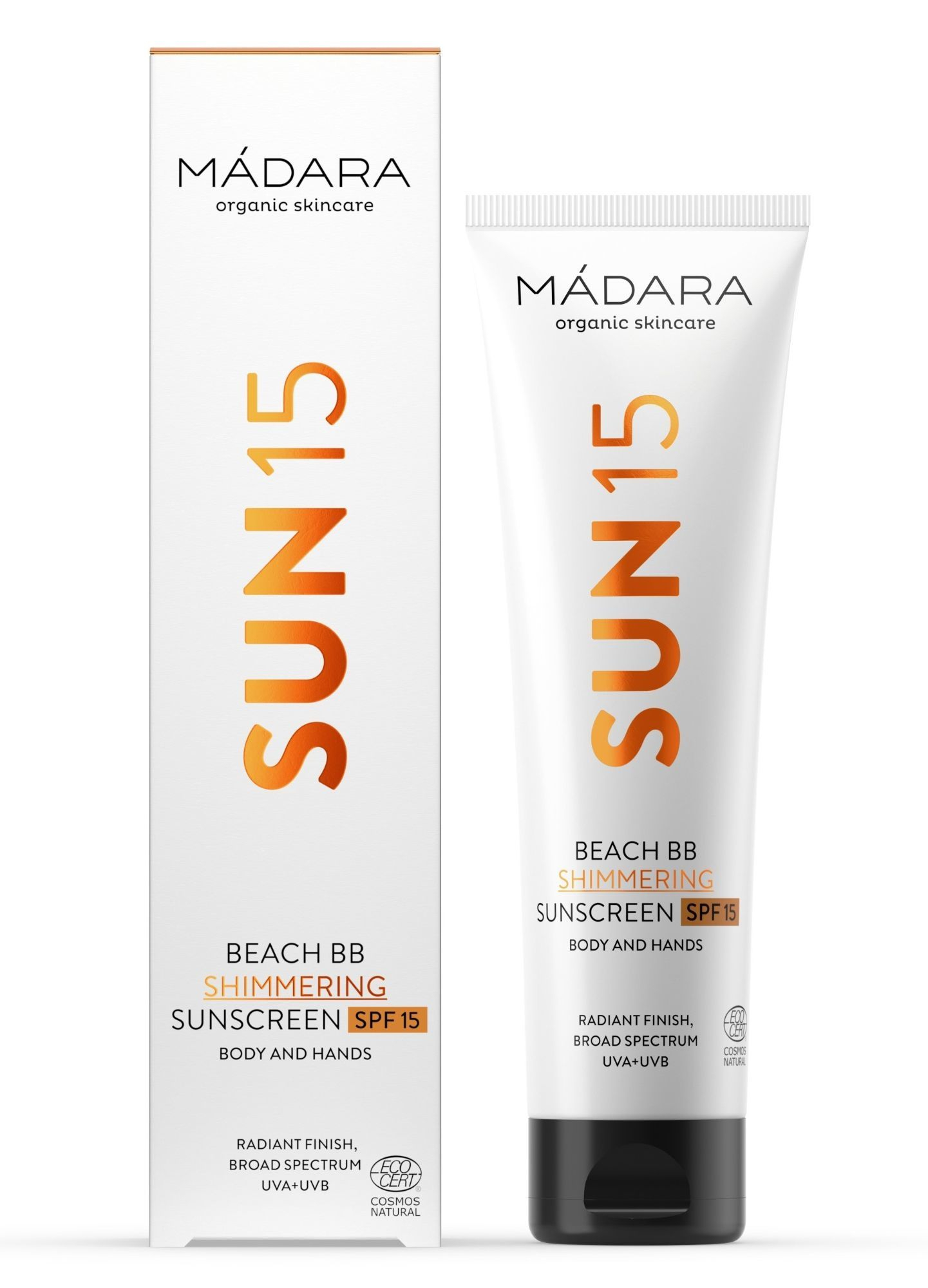Madara Beach BB Shimmering Sunscreen SPF 15, 100 ml