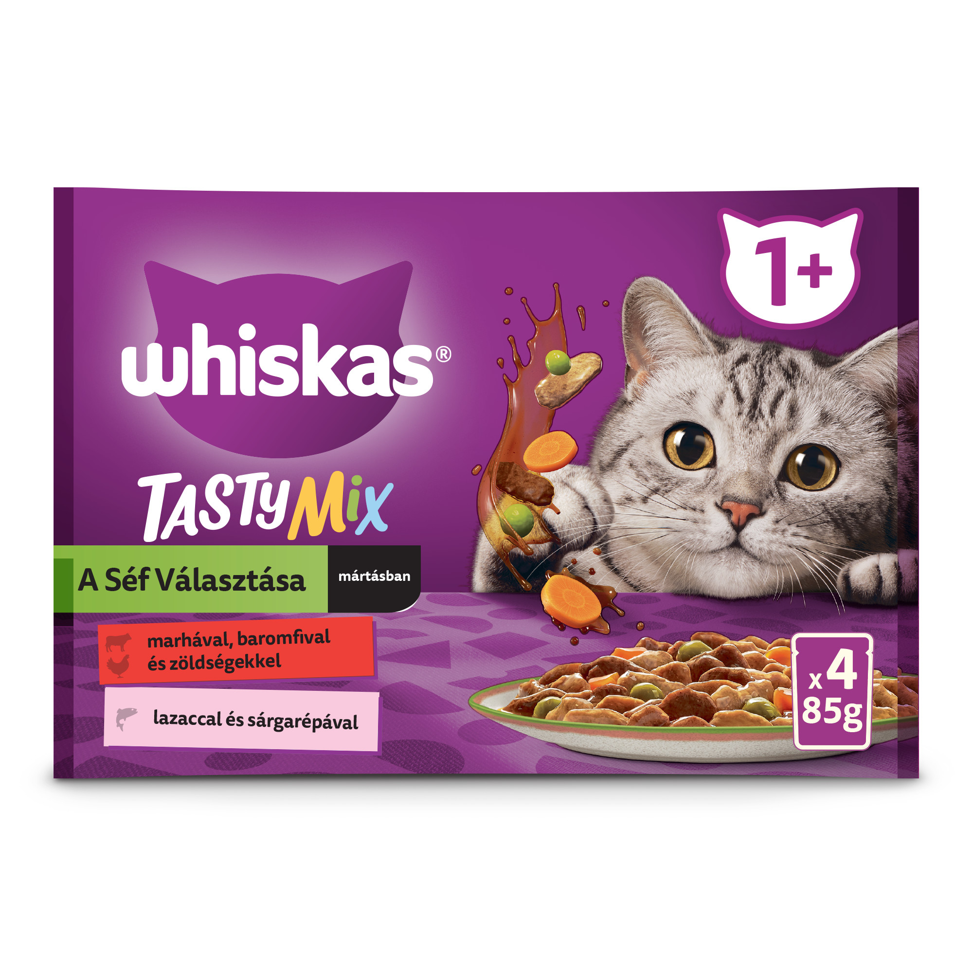 Whiskas Tasty Mix Chef's Choice macska tasak MP szószos 4x85g