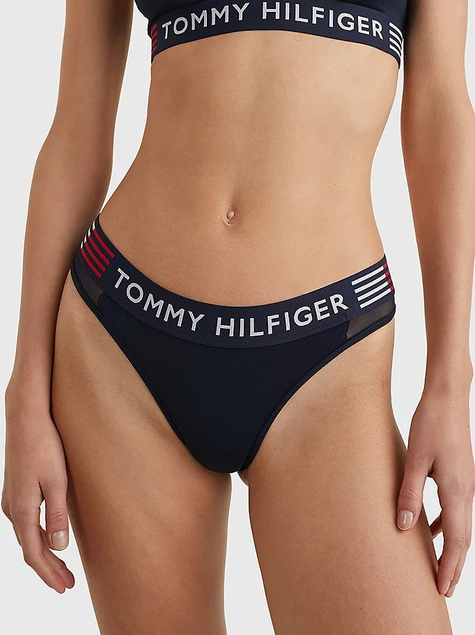 Women's thong Tommy Hilfiger Flex-Thong Navy