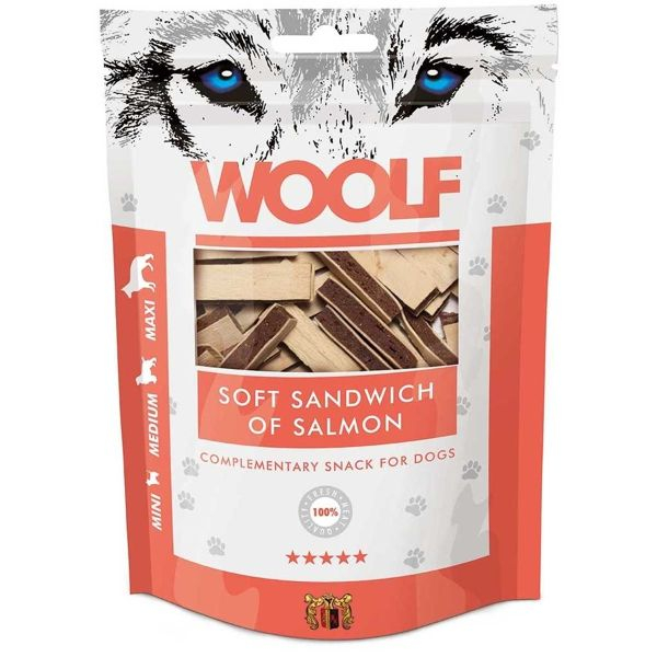 WOOLF Sandwich moale cu Somon 100g