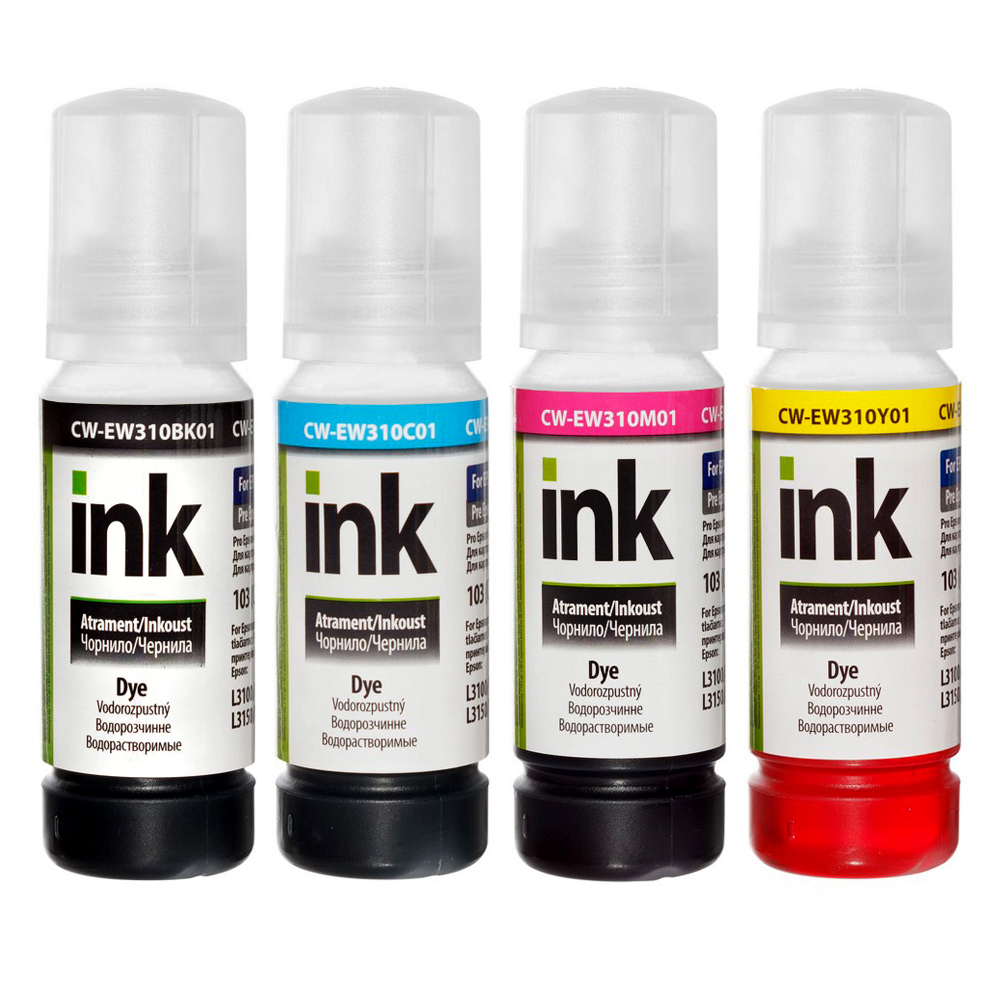 ColorWay Ink EPSON 103 Ecotank 4x70ml - L-series (L1110, L3100, L3101) - compatible