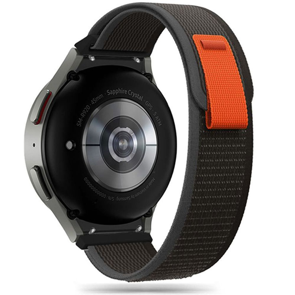 Szíj Tech-Protect Nylon Samsung Galaxy Watch 4 / 5 / 5 Pro / 6 Black/Orange