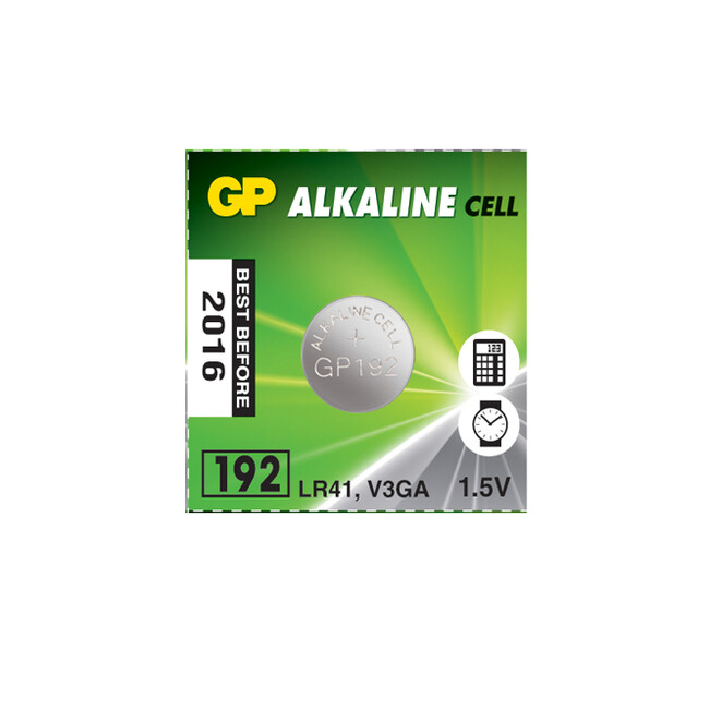 GP button cell battery 1.5V LR41 10 pieces
