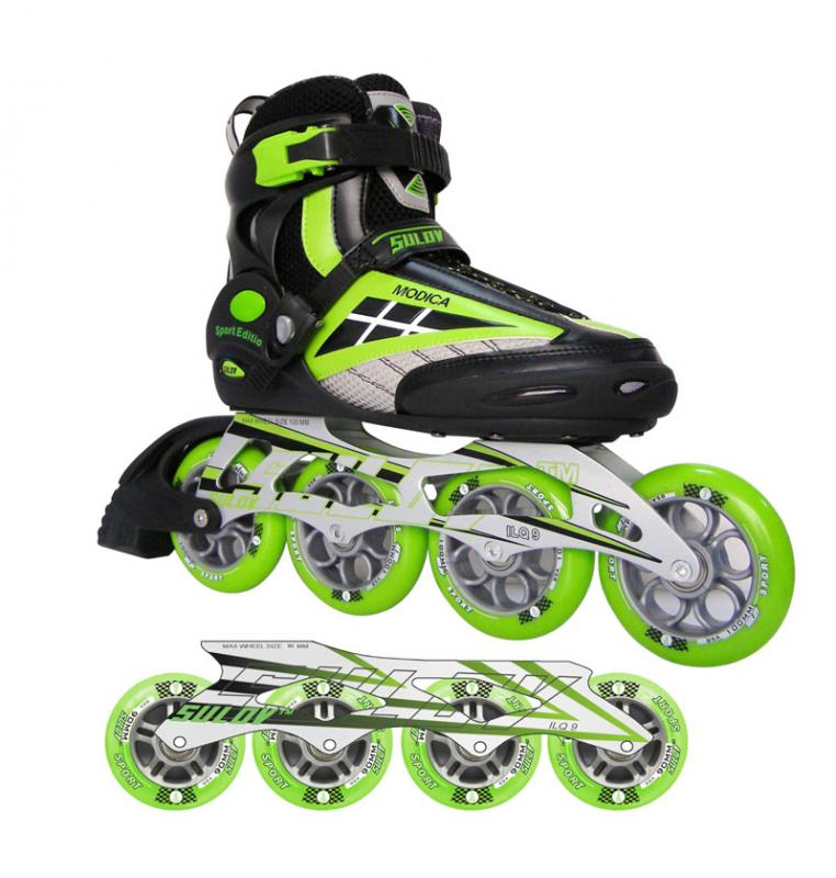 Roller skates SULOV® MODICA 9.2, green Skate size: 38