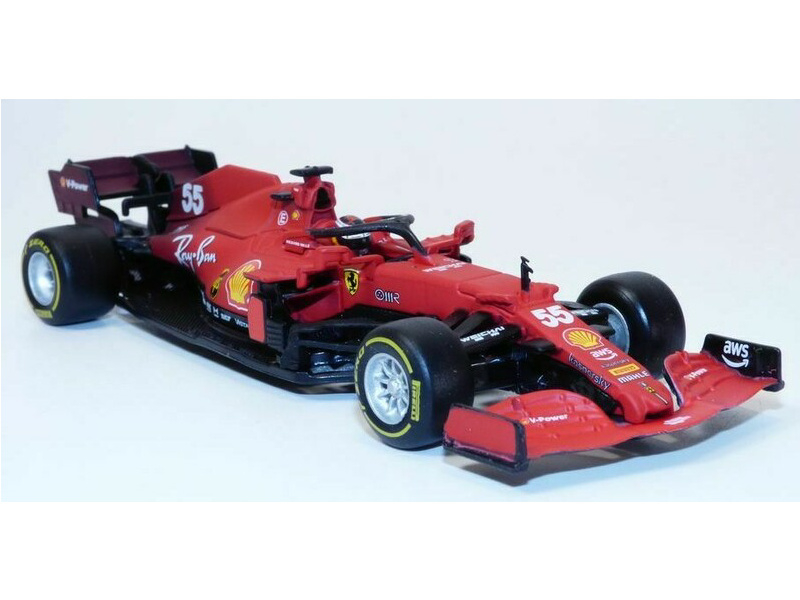 Formula metal model - Bburago Signature Ferrari SF21 1:43 #55 Sainz