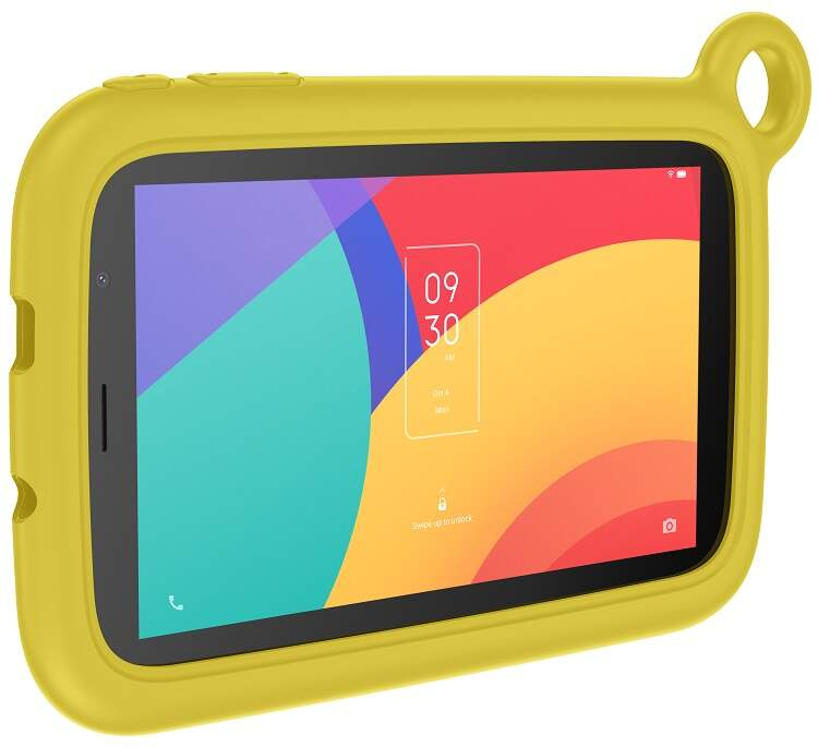 Tablet Alcatel 1T 7 (2023) Copii tabletă neagră + husă galbenă