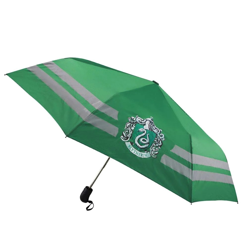 Harry Potter - guarda-chuva com o emblema da Casa Slytherin