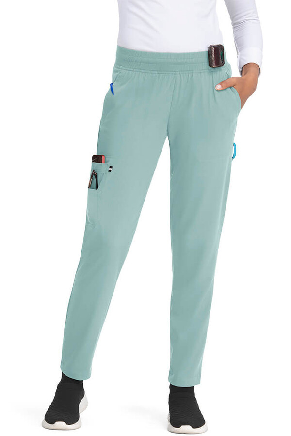 Zdravotnícke nohavice SMART JOGGER - zelenošedé - Veľkosť:L