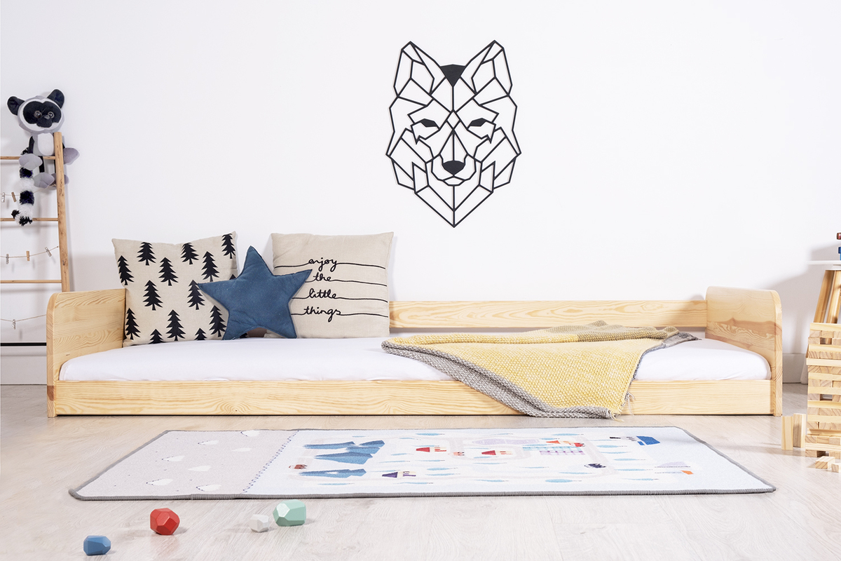 Montessori drevová posteľ Sia - lakovaná - 160x80 cm