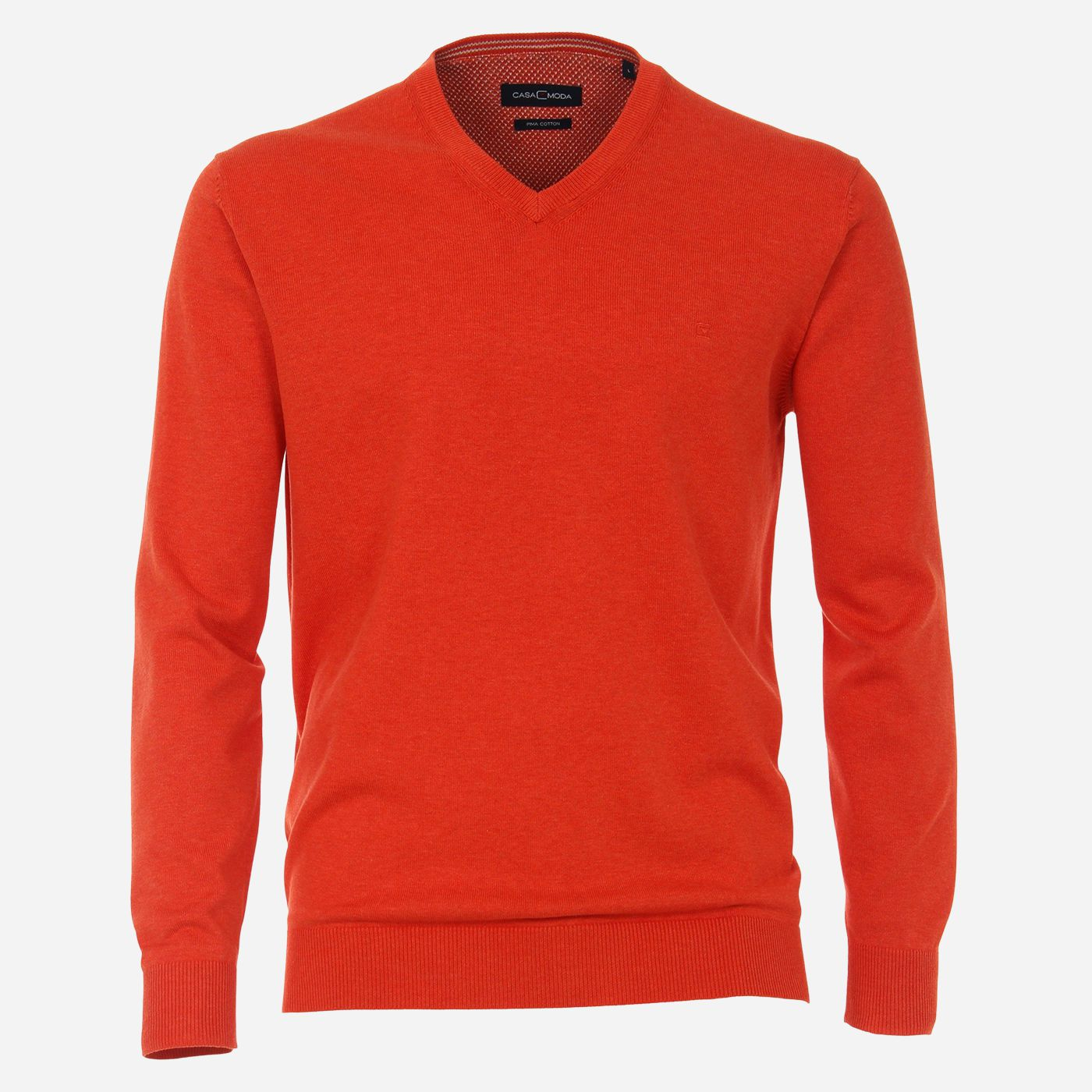 CASAMODA Oranžový sveter, Pima bavlna Veľkosť: XL