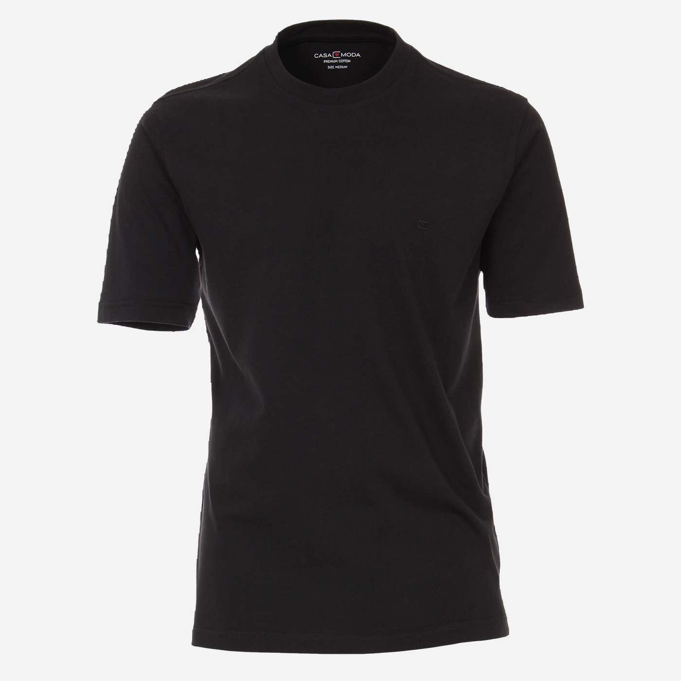 CASAMODA Čierne bavlnené tričko Veľkosť: XL