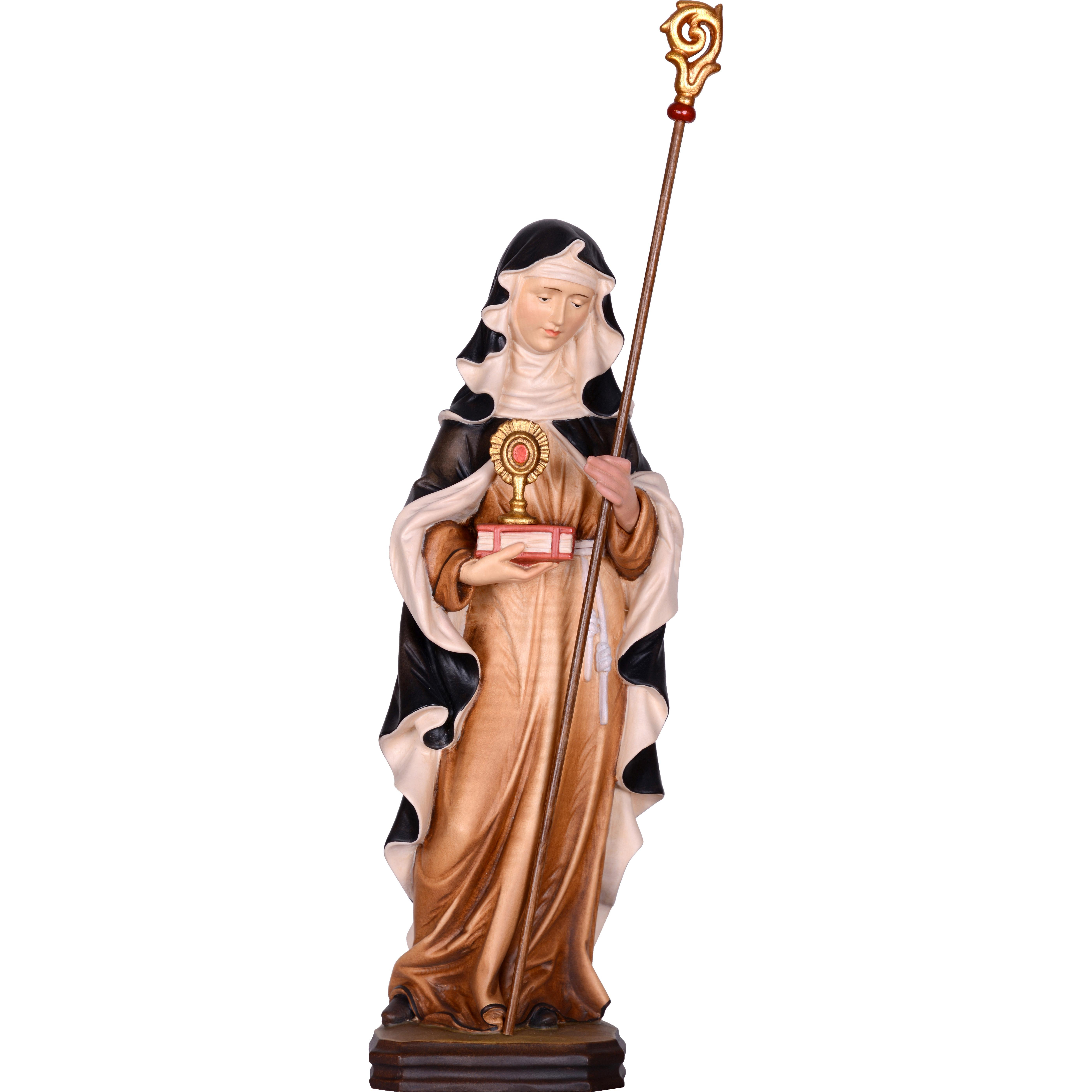 Saint Clara wooden statue