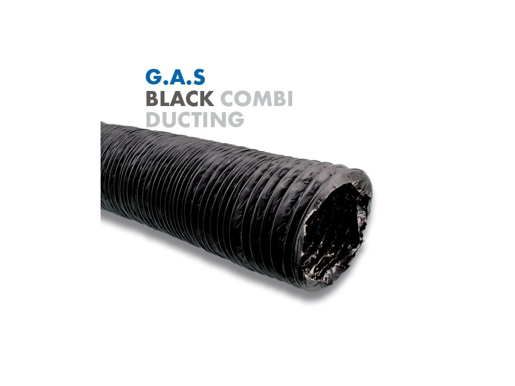 GAS Black Combi 200mm ventilační potrubí zpevněné box 10m