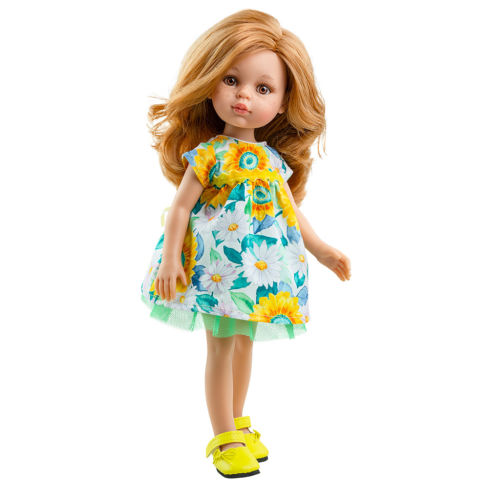 Paola Reina Doll Clothes for 32 cm Dolls - Floral Dress Dasha