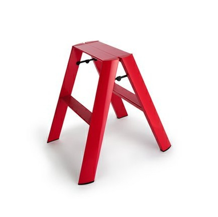 Step Stool Small, Red - Lucano