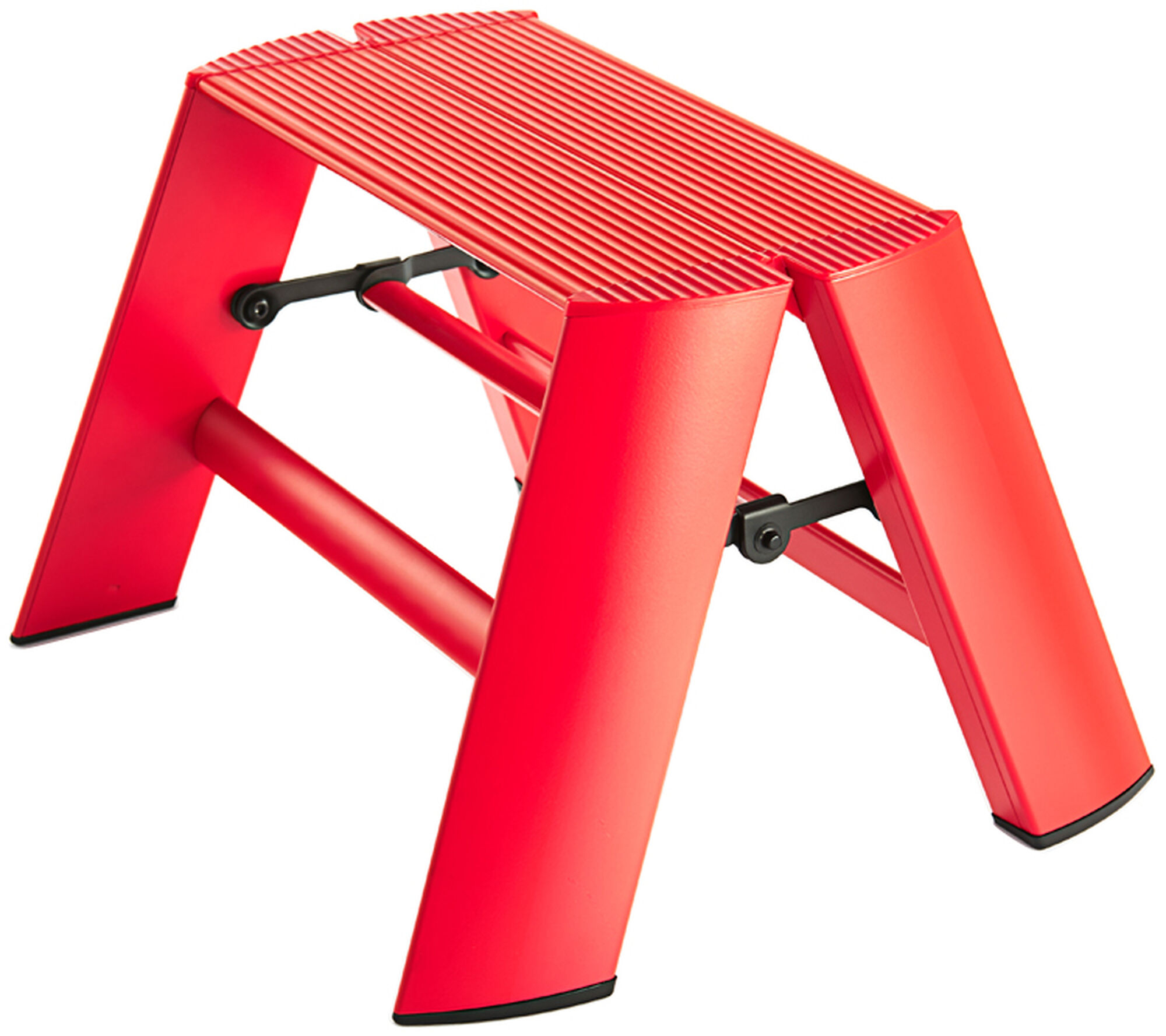 Mini escada (1 degrau), vermelho - Lucano