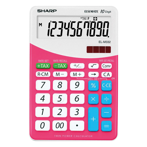 Calculatrice de bureau sharp el-m332b-pk