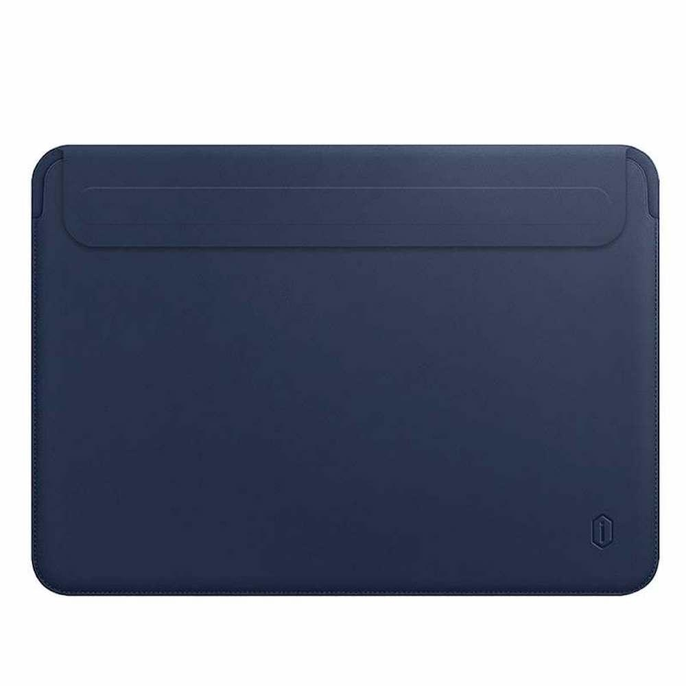 WiWu PU Leather Carry HandCraft Sleeve MacBook Pro 15" USB-C - Navy Blue