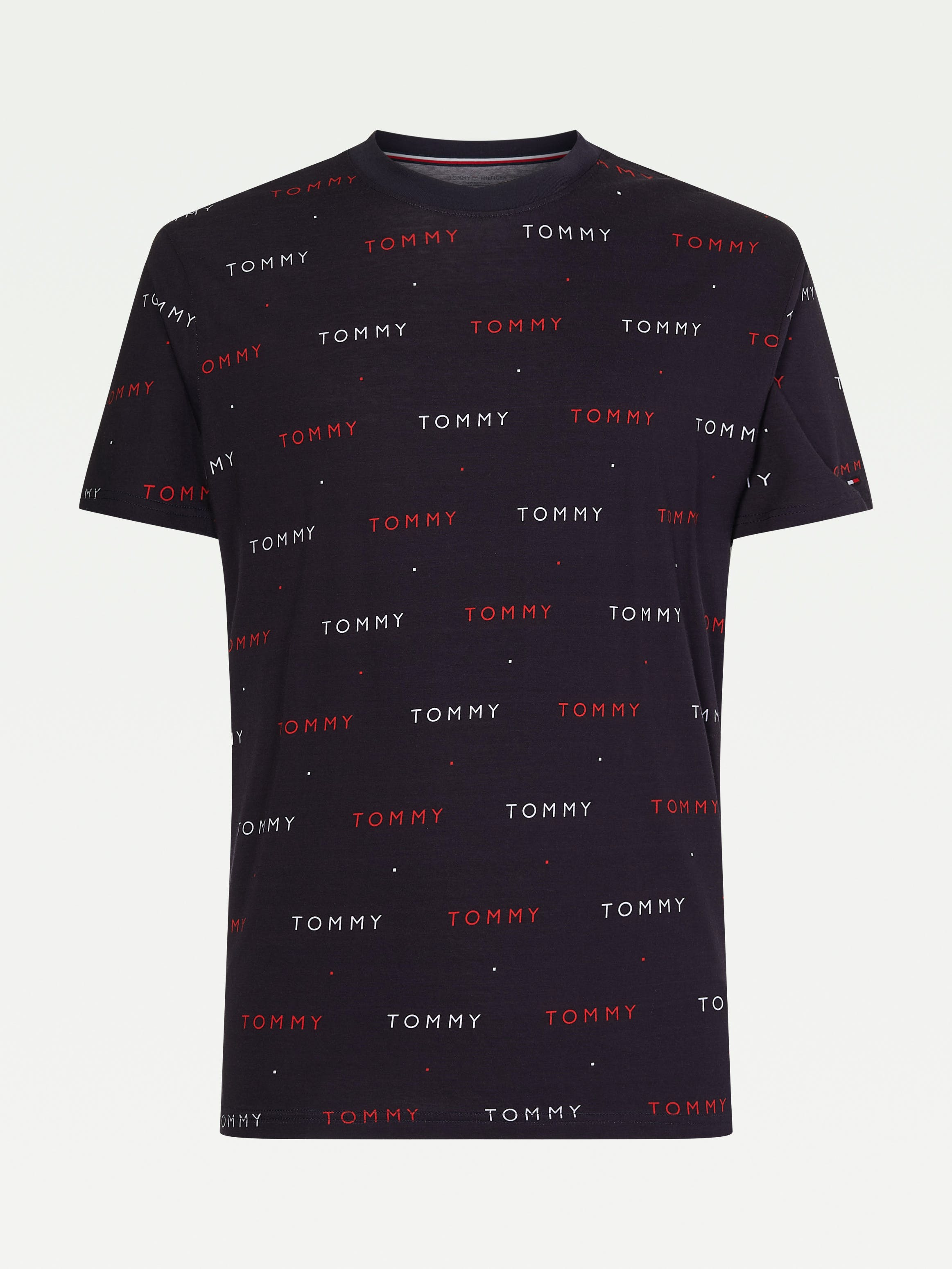 Men's T-shirt Tommy Hilfiger ALL-OVER EMBROIDERY Navy