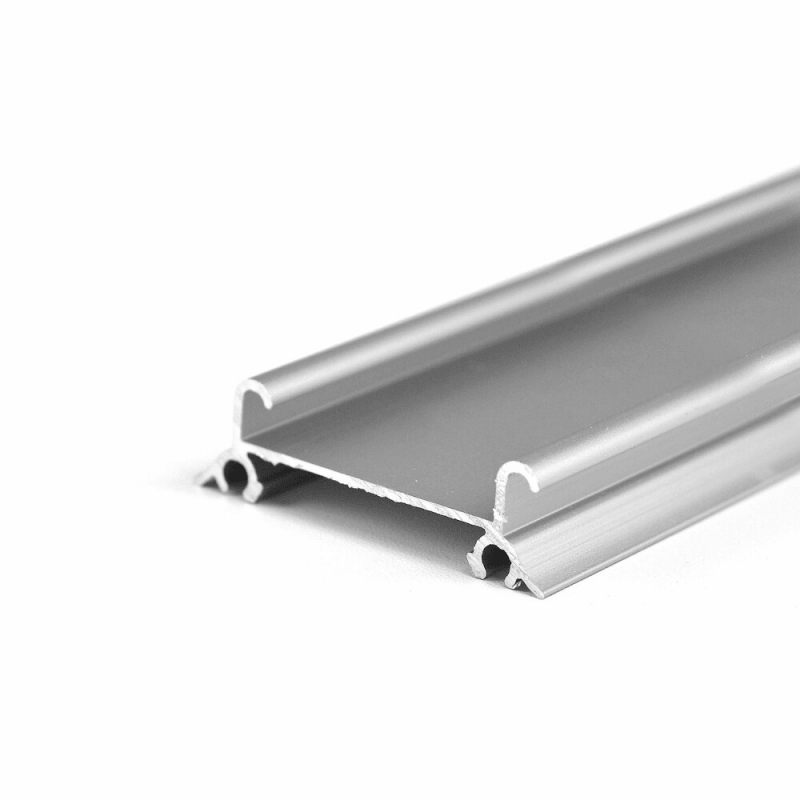 LAGUNA Bottom guide Gama, double, anodized aluminum Profile length: 3.0 m