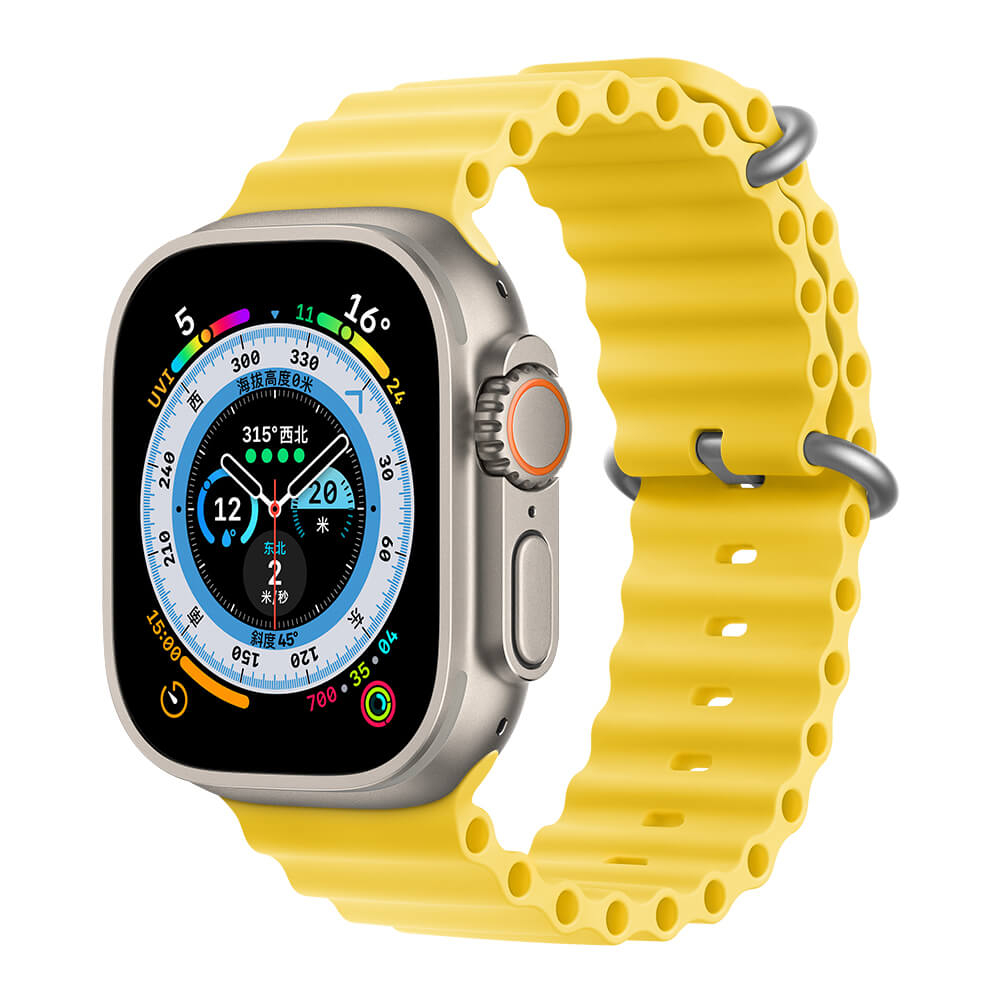 Oceán Apple Watch Szíj - Sárga - 42, 44, 45, 49mm