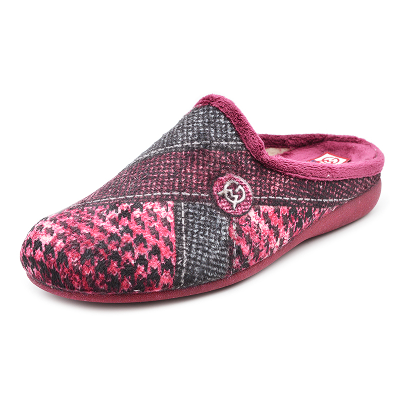 Women's home slippers GEMA 5003-021 bordo