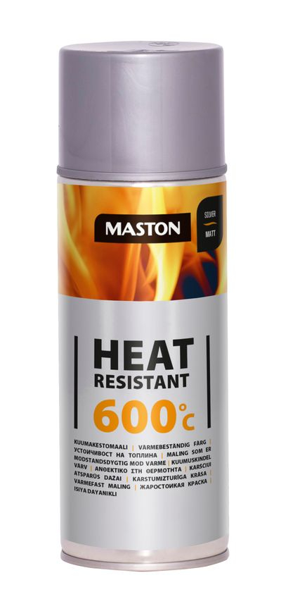 Spraypaint car-rep heatresistant silver 600c 400ml barva ve spreji s odolností do +600°c