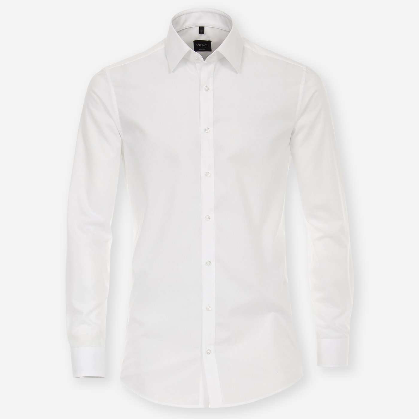 VENTI Biela pánska košeľa, Body fit Veľkosť: 44 (XL)