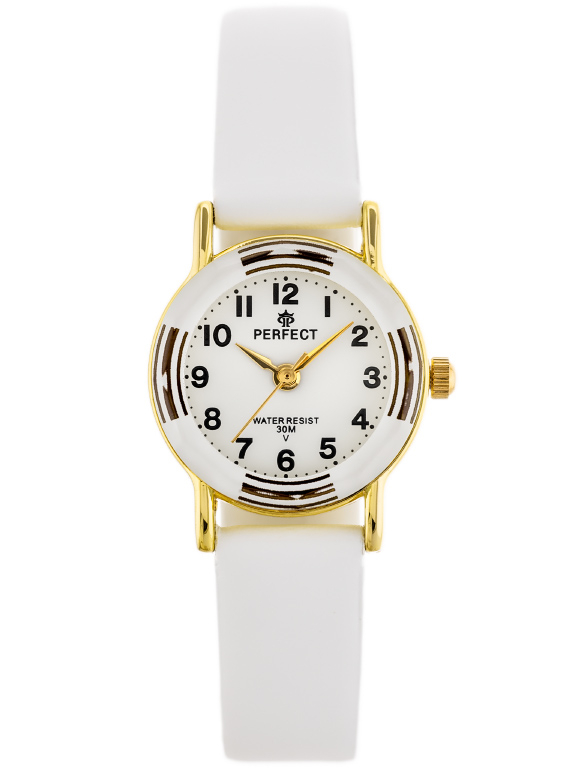 Zegarek dla Dziewczynki na Komunię Perfect L248-3 Biały z motywem