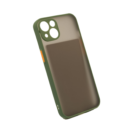Capa de TPU fosca de alta qualidade para iPhone - verde exército Modelo iPhone: iPhone 13