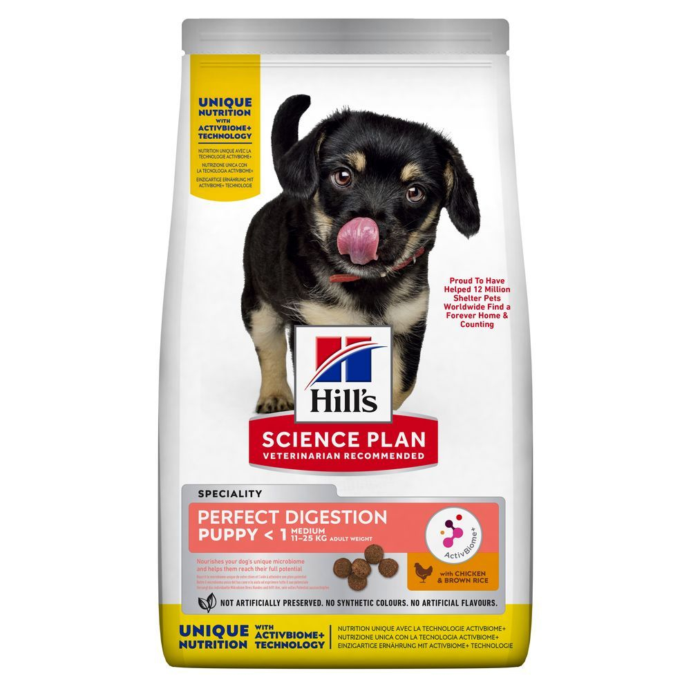 Hill's Science Plan Canine Perfect Digestion Puppy Medium Chicken 14 kg