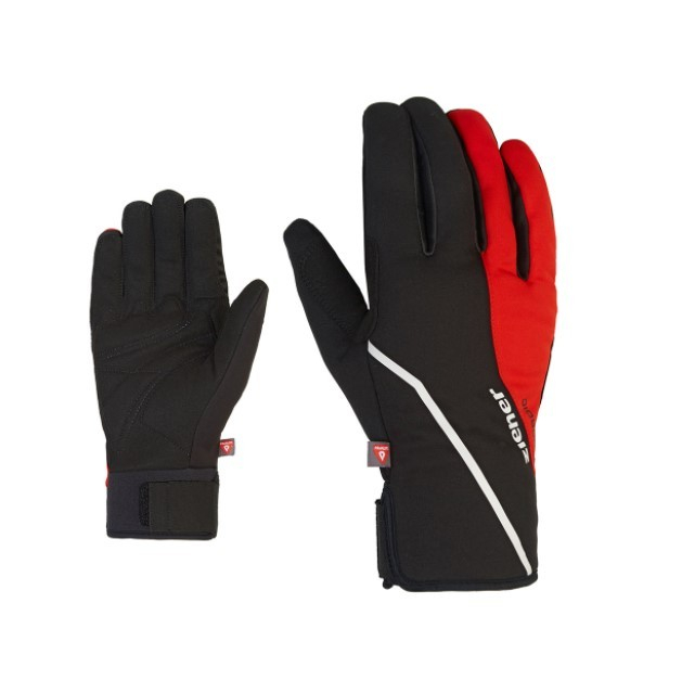 Cross-country gloves Ziener ULTIMO black/red