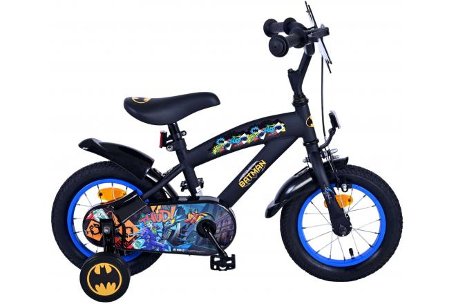 VOLARE - Lasten polkupyörä Batman - poikien - 12 tuumaa - musta