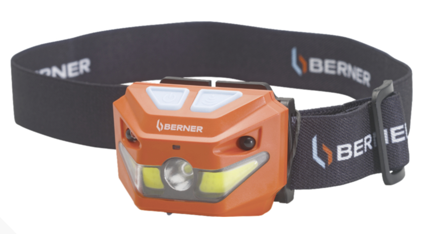 Berner Berner - LED Hoofdlamp met Sensor, USB-C