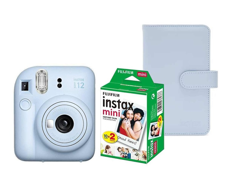 Fujifilm INSTAX Mini 12, modrý + Instax Mini Colorfilm (2x10ks) + Mini album