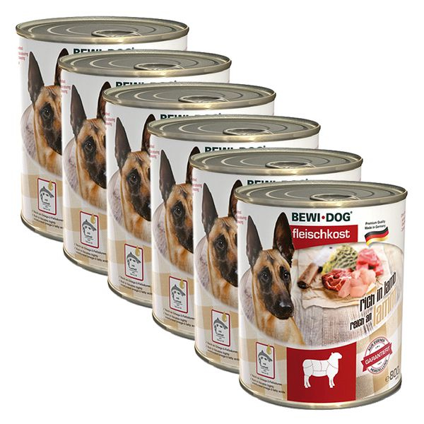 New BEWI DOG konzerv– Bárány - 6 x 800g