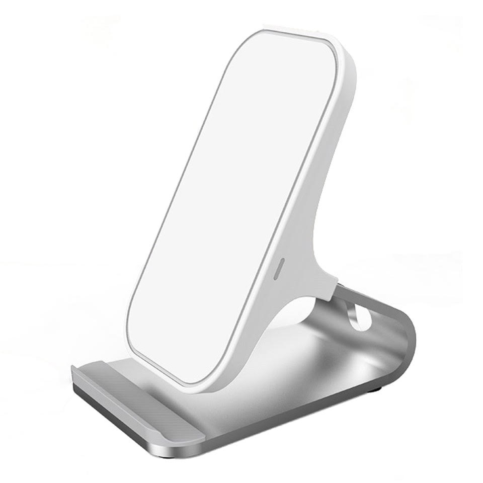 Fast wireless charger Fast Qi Wireless Stand Charger 10W - White