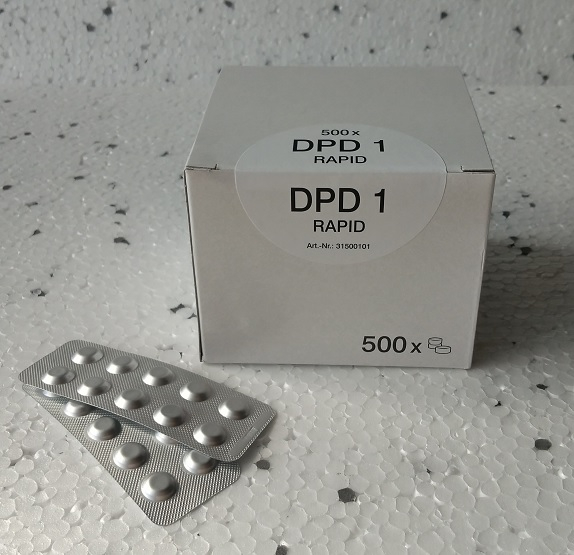 DPD 1 replacement tablets for measuring free chlorine