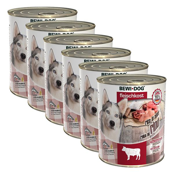 New BEWI DOG konzerv – Marhahús 6 x 800g