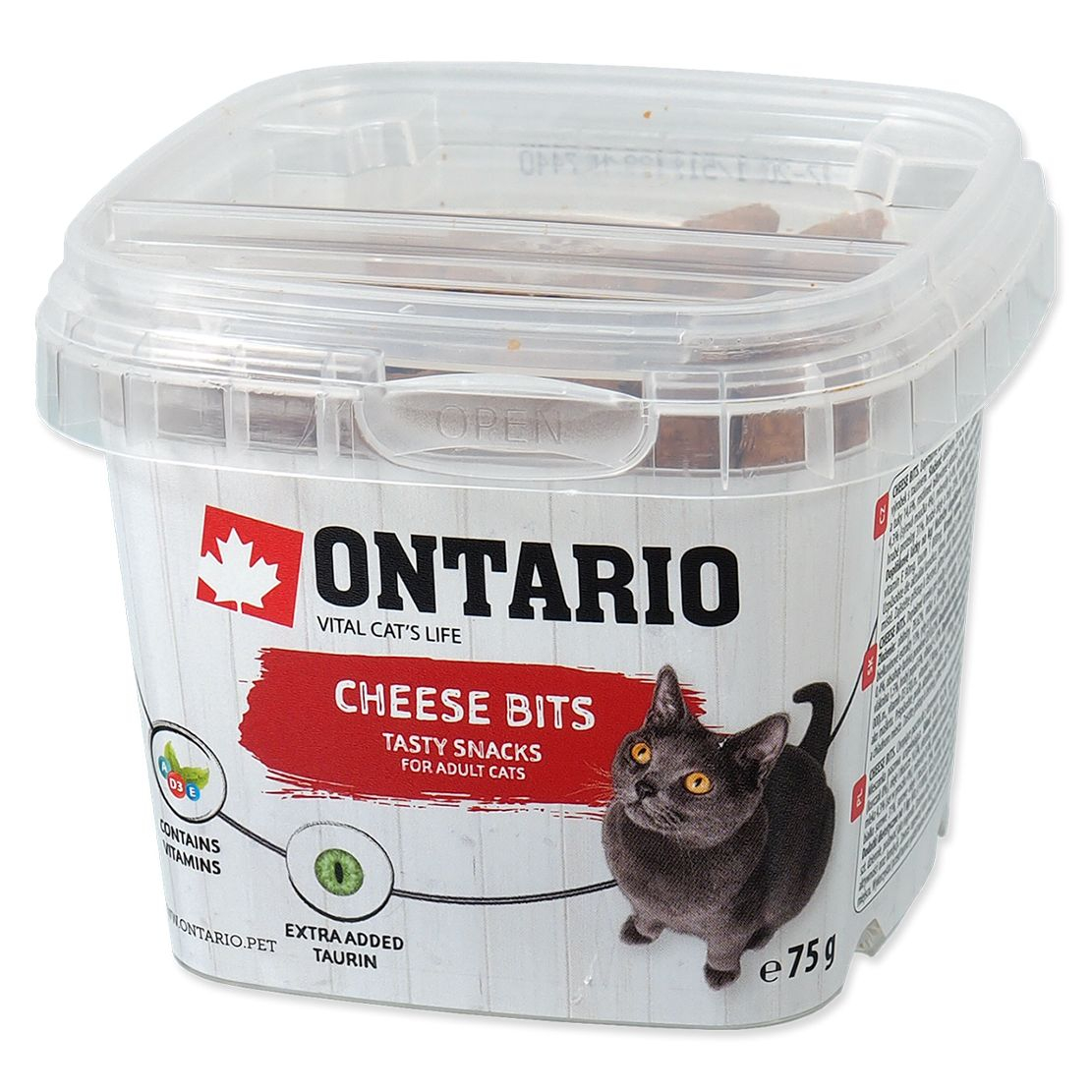 Ontario Snack Macska sajtfalatok 75 g